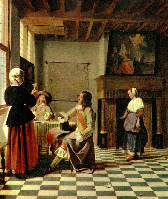 Pieter de Hooch interior Sweden oil painting art